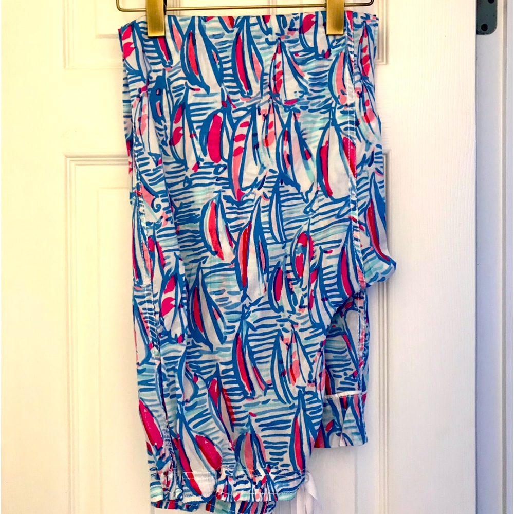Lilly Pulitzer Red Right Return Pajama/Lounge Pant. Size Large